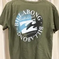 BILLABONG Tシャツ カーキ ロゴプリント