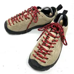 美品 KEEN キーン　ジャスパー ベージュ　赤 24.0