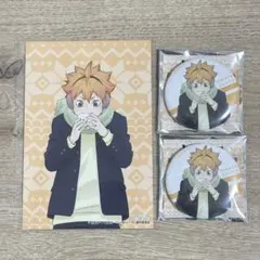 ハイキュー!! 日向翔陽 はふはふ 缶バッジ ポストカード