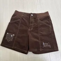 値下げpom ponette コーデュロイブラウンハーフパンツ L 160cm