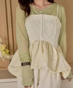 Acka jacquard peplum bustier - メルカリ