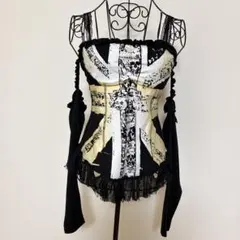 新品/希少 h.NAOTO BLOOD コルセット ビスチェ ブラック ゴスロリ 新品/希少 h.NAOTO BLOOD コルセット ビスチェ ブラック ゴスロリ