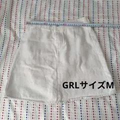 【GRL】ホワイトデニム ミニスカート
