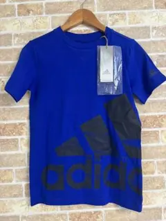 adidas 青色 Tシャツ 未使用タグ付き140センチ