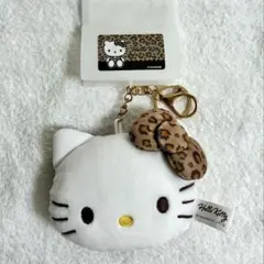 ハローキティ ヒョウ柄 マスコットチャーム キーホルダー