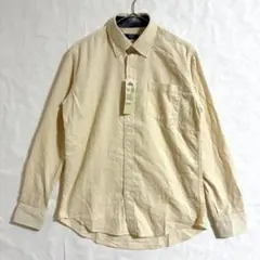 ○新品タグ付き トップバリュ 長袖 ボタンダウンシャツ 綿 M 黄色のサムネイル