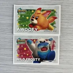 星のカービィAWOOFY & WILD FROSTY ステッカー2枚セット