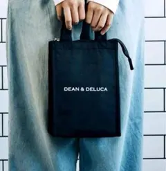 新品ディーン＆デルーカ 保冷バッグ ブラック黒　エコバッグ ランチトートバッグS