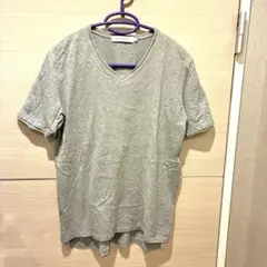 AZUL BY MOUSSY Vネック デザイン Tシャツ グレー S
