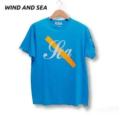 WIND AND SEA WDS-SAT-02 SEAロゴ Tシャツ L ブルー