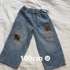 新品タグ付き✨　Ai arai 刺繍入りデニムロングパンツ