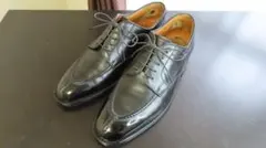 JOHNSTON & MURPHY　約25.0cm　レザーシューズ　革靴　黒のサムネイル
