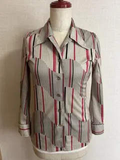 再値下げ⭐︎70’s ストライプ系長袖シャツ