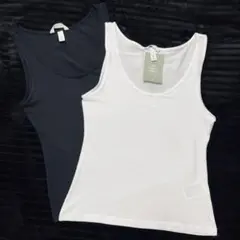 H&M オーガニックコットンタンクトップ 2枚セット