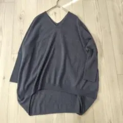 Liesse カシミヤ混　Vネックニット　クリーニング戻り