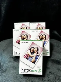 【新品未開封】フジフィルム instax mini 20 チェキ 5個 100枚