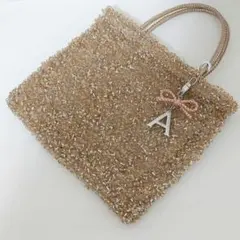 アンテプリマ ワイヤーグリッター スクエア シルバーゴールド バッグ
