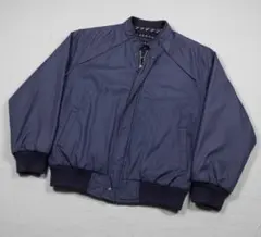 ヴィンテージ　ネイビー　リバーシブルジャケット　ニット　Y2K 短丈