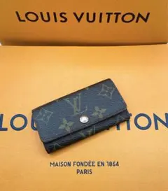 【ルイヴィトン】キーケース　モノグラム　ミュルティクレ　4連　レザー