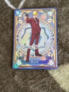 美品】サンジ SPパラレル 神速の拳 ワンピースカード 青紫ルフィデッキ