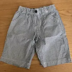 UNIQLO ユニクロ　キッズ　チェック ハーフパンツ　S(110〜125cm)