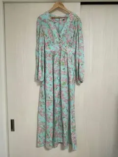 Jim Thompson 花柄マキシワンピース カラフル