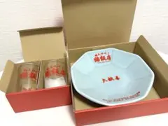 【完売品・レア】らんま1/2 猫飯店 八角皿＋コップ2個セット 新品未使用