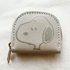 《値下げ》スヌーピー ミニケース コインケース　グレー