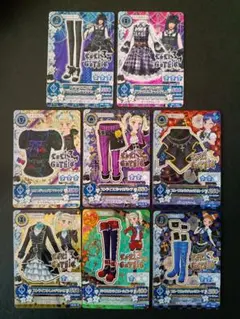 アイカツカード8 枚　LoLiGoTic（ロリゴシック）セット　星座　藤堂ユリカ