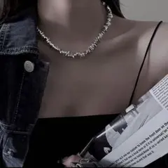 ネックレス シルバー ニュアンス ビンテージ ごつめ アクセサリー ユニセックス