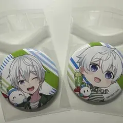 ファミマ ドズル社コラボ 缶バッジ おらふくん2点セット