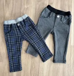ボトムス　ズボン【80】　2着セット　まとめ売り