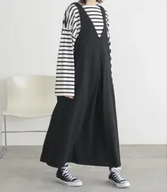ジャンパースカート　ブラック