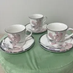 NEW DECADE Noritake ティーカップ・ソーサーセット3点