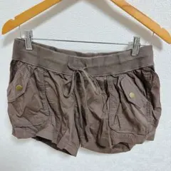 美品　ブラウン ショートパンツ フロントポケット付き