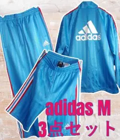 adidas　ジャージMサイズ３点セット ジャージ上下とハーフパンツ付き【美品】