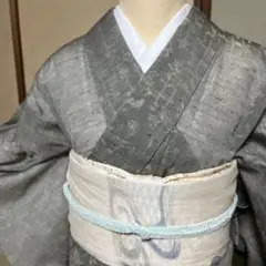 紗紬　盛夏用　身丈157裄64のサムネイル