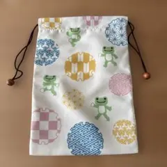 ピクルスザフロッグ 和柄 巾着袋
