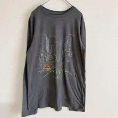 美品⭐️ グレー 長袖Tシャツ カットソー 【XL】 トップス 子供 恐竜