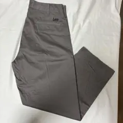 新品　Lee バックロゴ　トラウザー　チノパンツ　XL グレー