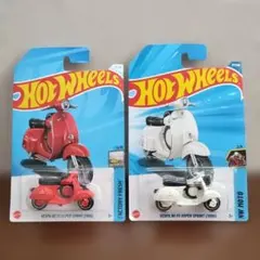 ホットウィール　ベスパ　90　SS　スーパー　スプリント　２台セット