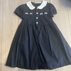 お受験CHOPIN ネイビー　半袖ワンピース