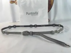 【美品】Puntovita プントヴィータ　高級コンチョベルト　本革真鍮　正規品
