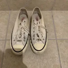 converse コンバース　ホワイト ローカット スニーカー　7ハーフ