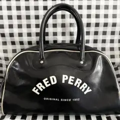 FRED PERRY 90s PU Leather Boston Bag