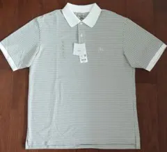 ユニクロ JW ANDERSON ドライカノコボーダーポロシャツメンズLグリーン