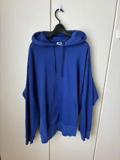 H BEAUTY&YOUTH パーカー ブルー ゆったりシルエットLサイズ