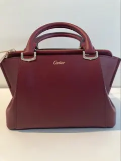 【美品】カルティエ Cドゥカルティエ 2way ハンドバッグ ボルドーのサムネイル