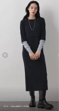 新品☆LOWRYSFARM☆タンクSET袖シアーワンピース