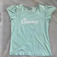 Lindsay プリント Tシャツ ミントグリーン160